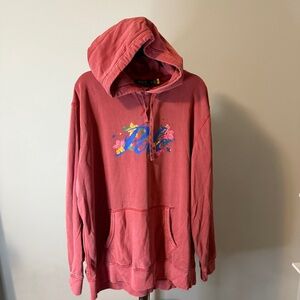 Ralph Lauren Men's Red Graphic Hoodie